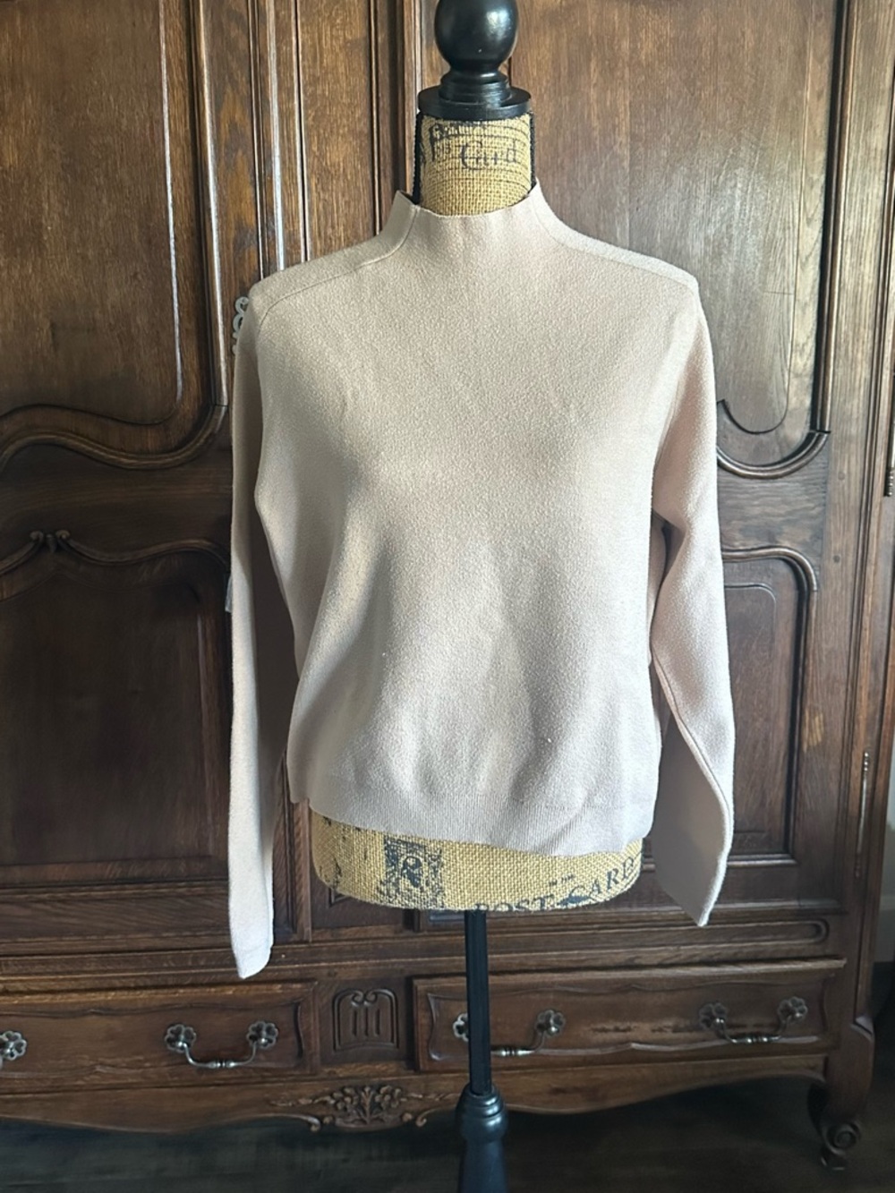 Women’s Dusty Blush Mock Neck Sweater